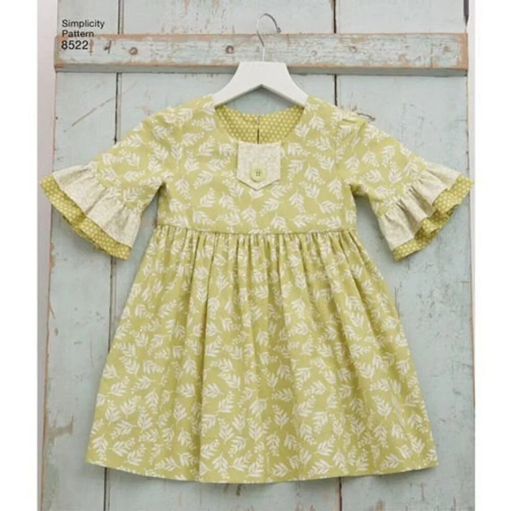 Simplicity‎ Sewing Pattern 8522 Dress Purse Girls Child Size 3-8